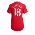 Billige Manchester United Casemiro #18 Hjemmetrøye Dame 2022-23 Kortermet